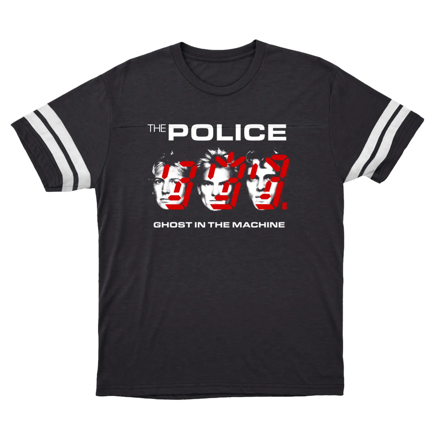 The Police T-Shirt | Double Image Ghost In The Machine The Police Football Shirt