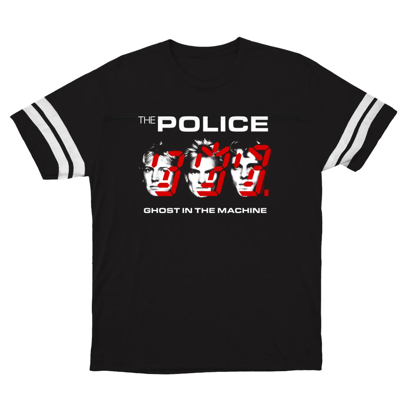 The Police T-Shirt | Double Image Ghost In The Machine The Police Football Shirt