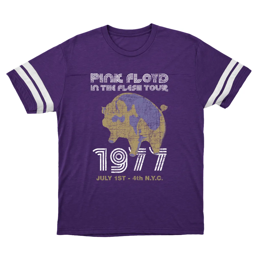 T-Shirt | In The Flesh 1977 NYC Concert Distressed (Equineop Exclusive) Football Shirt