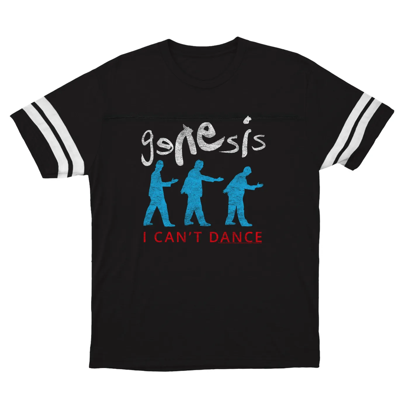 Genesis T-Shirt | I Can't Dance Logo Distressed (Merchbar Exclusive) Genesis Football Shirt