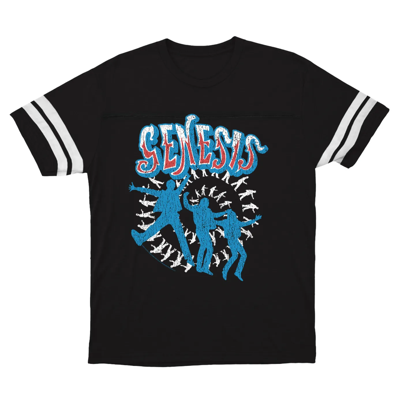 Genesis T-Shirt | Jumping In Distressed Genesis Football Shirt