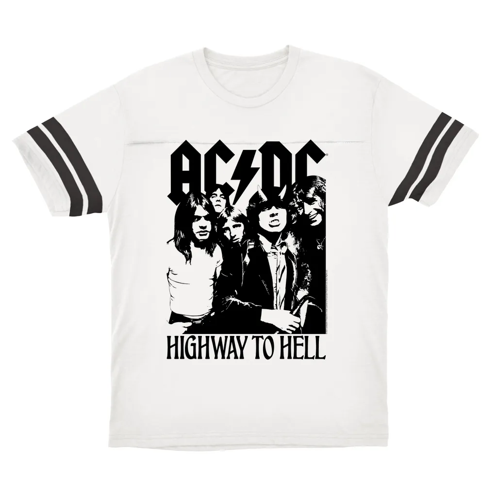 T-Shirt | Highway To Hell Retro Black Football Shirt