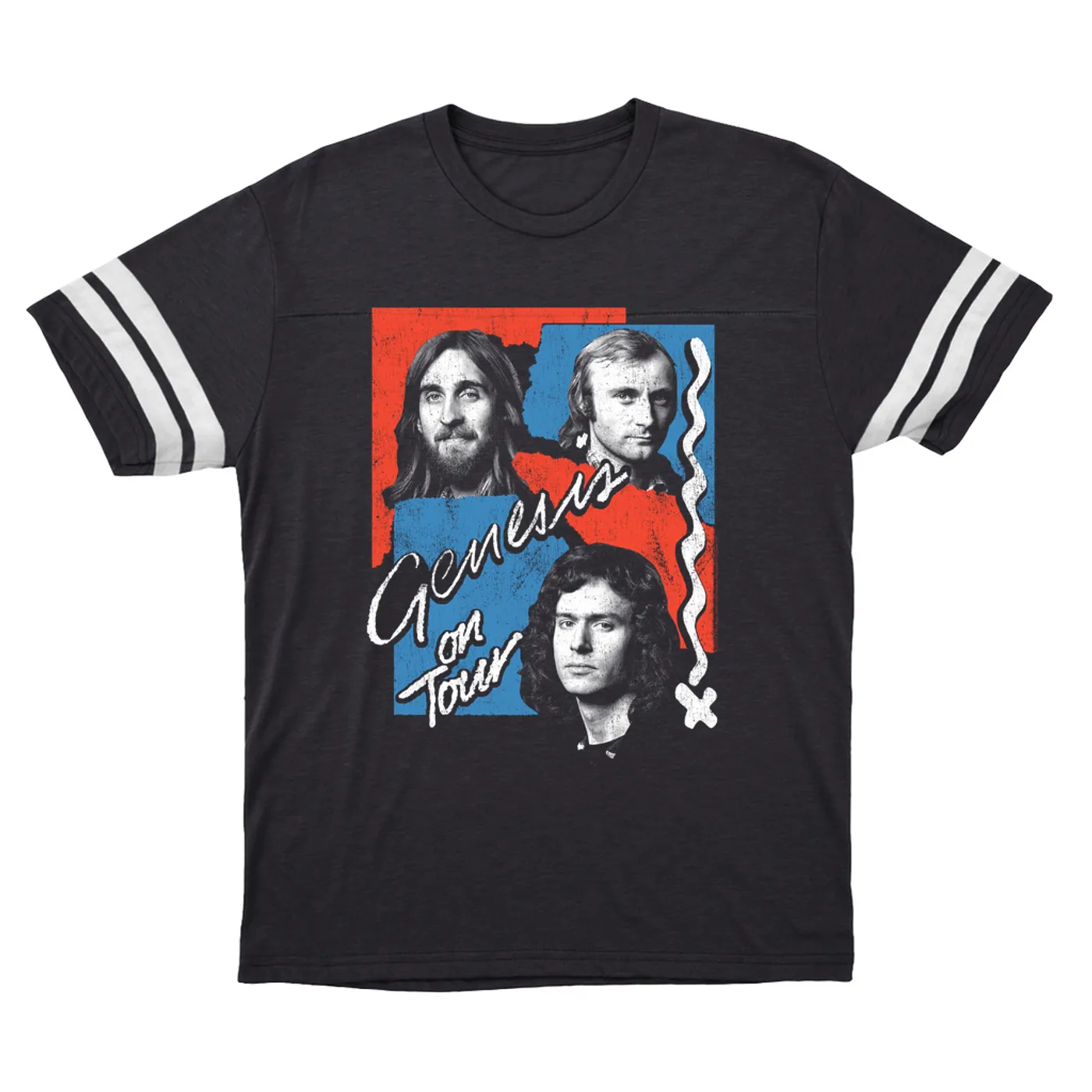 Genesis T-Shirt | Live, On Tour Distressed (Merchbar Exclusive) Genesis Football Shirt