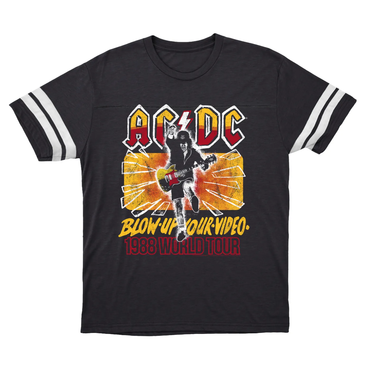 AC/DC T-Shirt | Blow Up Your Video 1988 World Tour ACDC Football Shirt