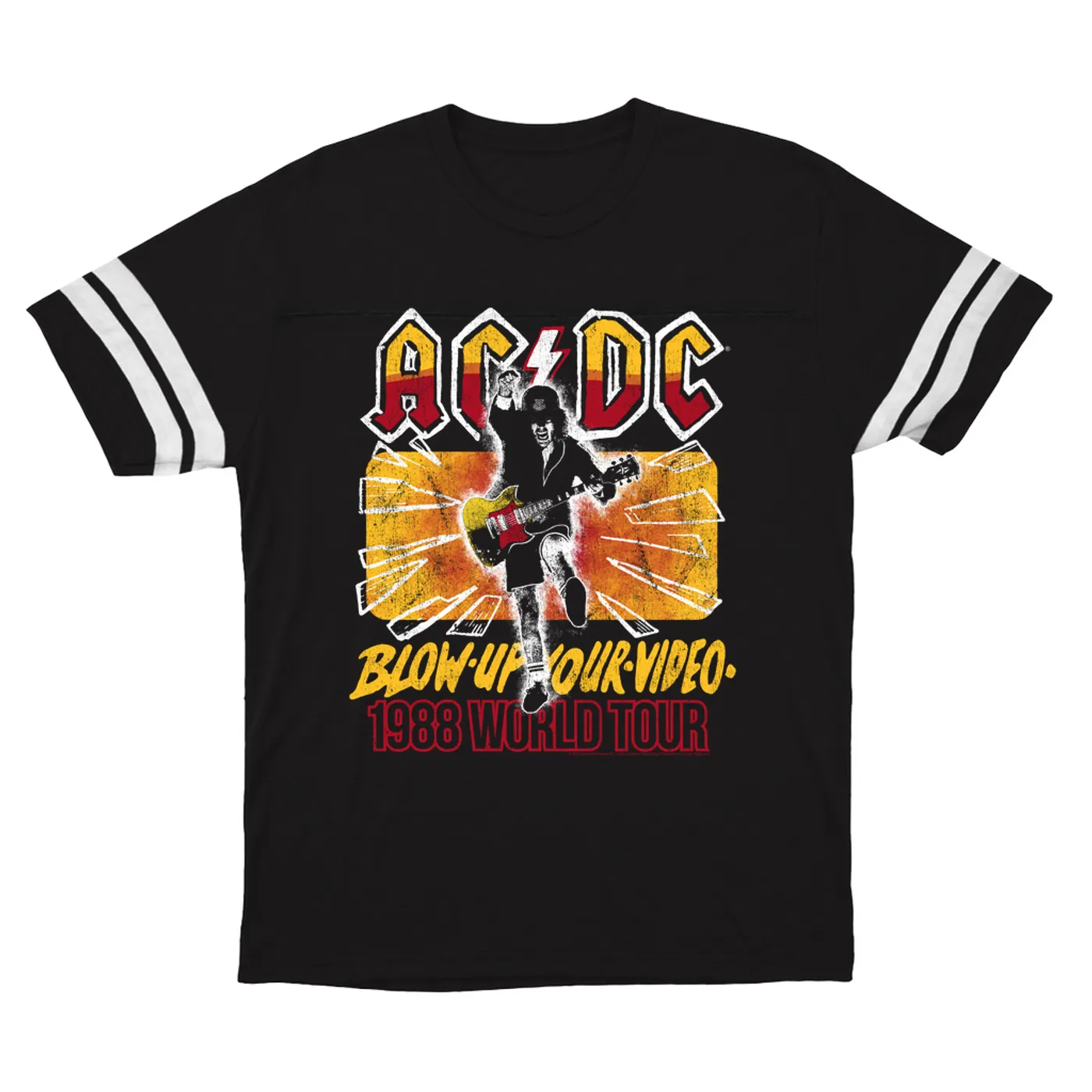 AC/DC T-Shirt | Blow Up Your Video 1988 World Tour ACDC Football Shirt