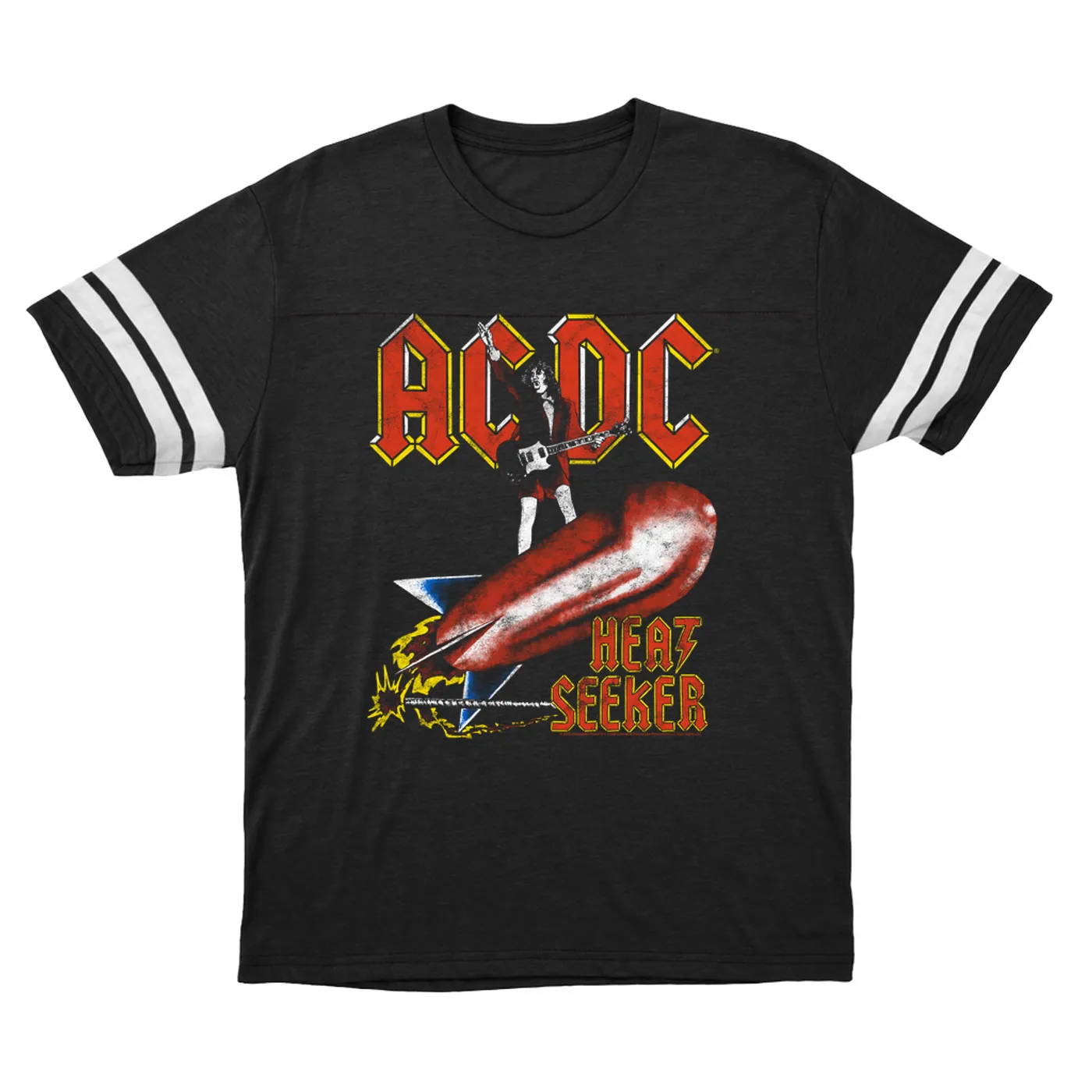 AC/DC T-Shirt | Heat Seeker Album Design ACDC Football Shirt