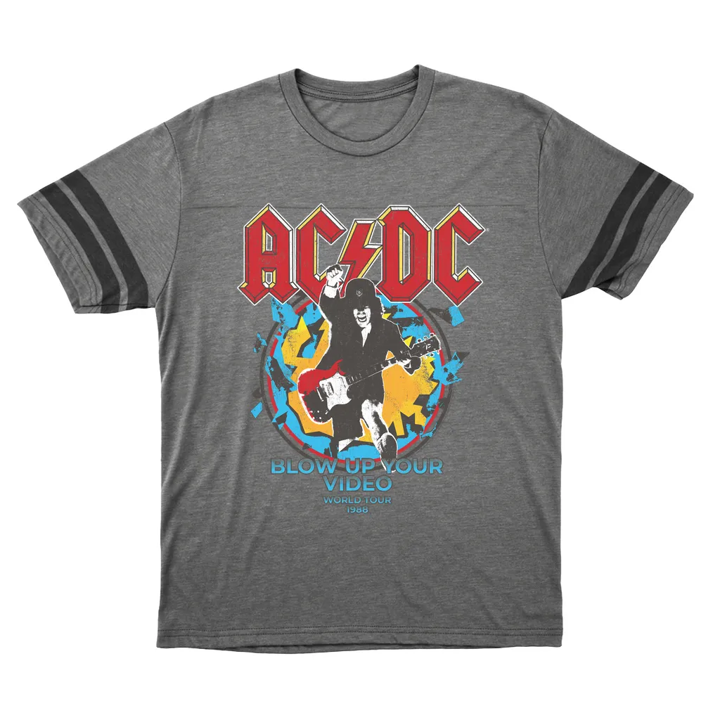 T-Shirt | Blow Up Your Video World Tour 1988 Distressed (Equineop Exclusive) Football Shirt