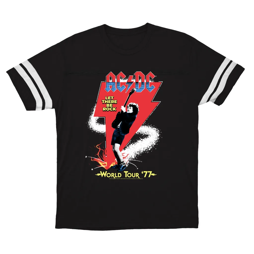 T-Shirt | Let There Be Rock World Tour 1977 Football Shirt