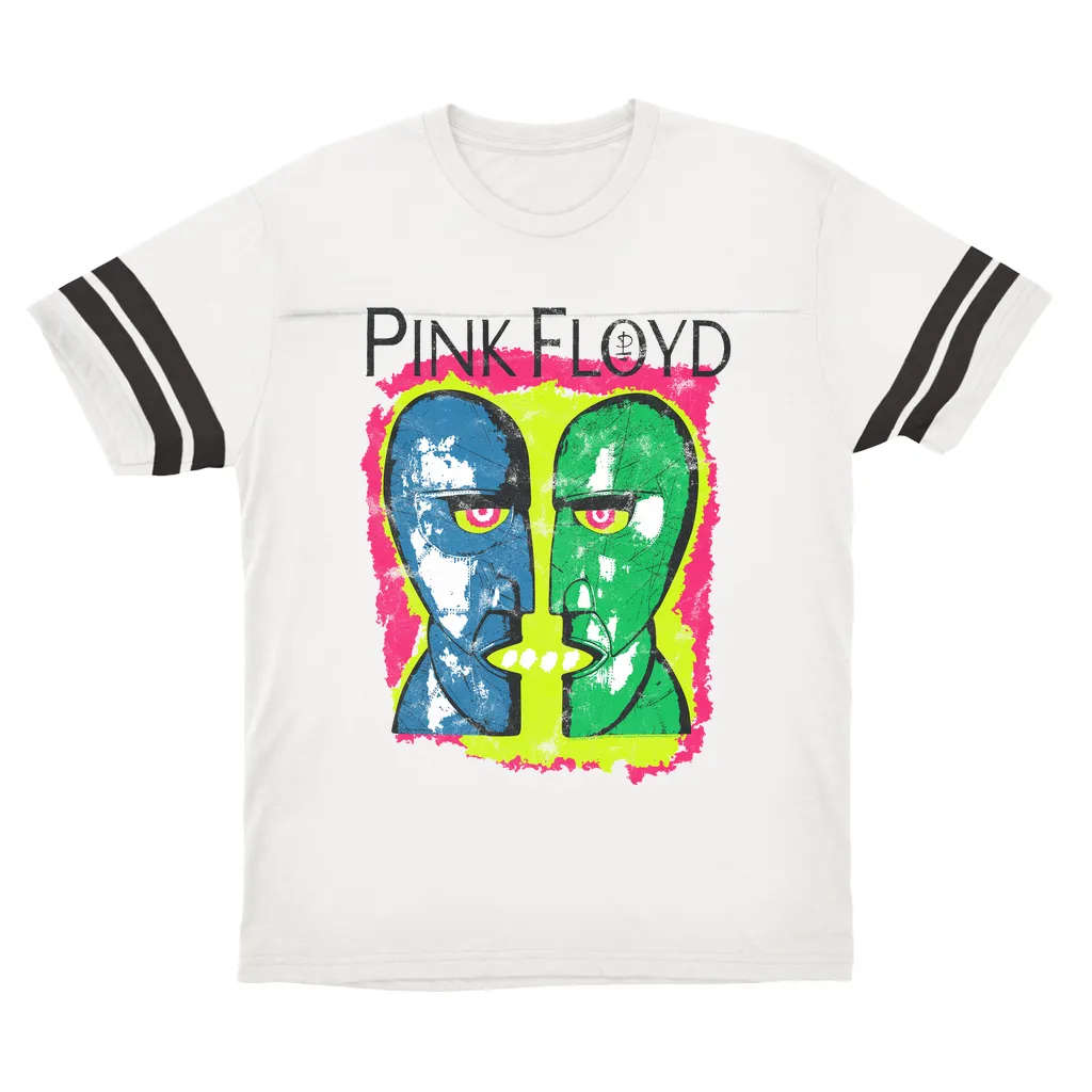 T-Shirt | Neon Sketched Metal Heads Distressed (Equineop Exclusive) Football Shirt