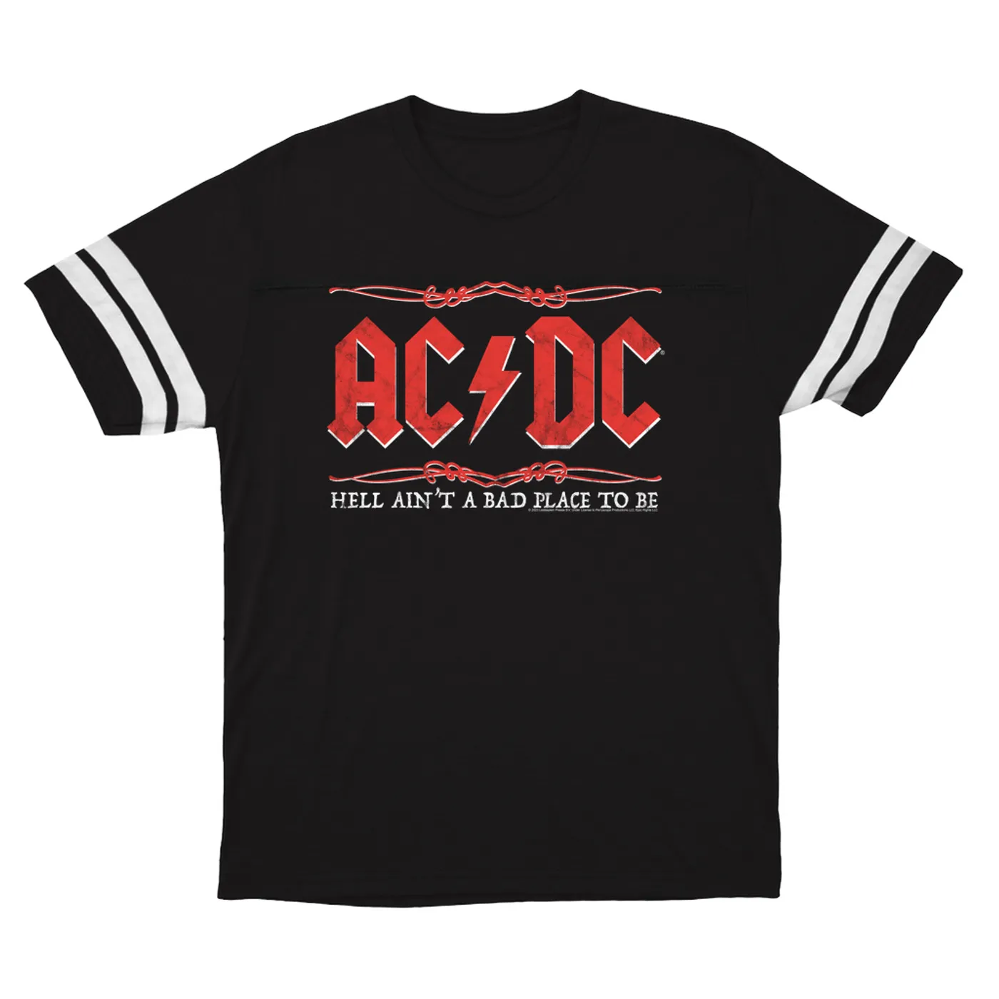 AC/DC T-Shirt | Hell Ain't A Bad Place To Be ACDC Football Shirt