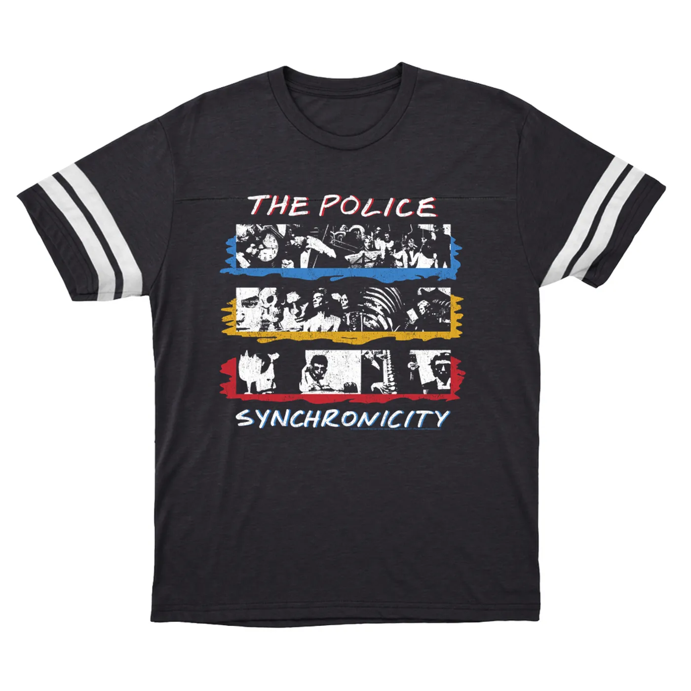 The Police T-Shirt | 1983 Synchronicity Album Design The Police Football Shirt