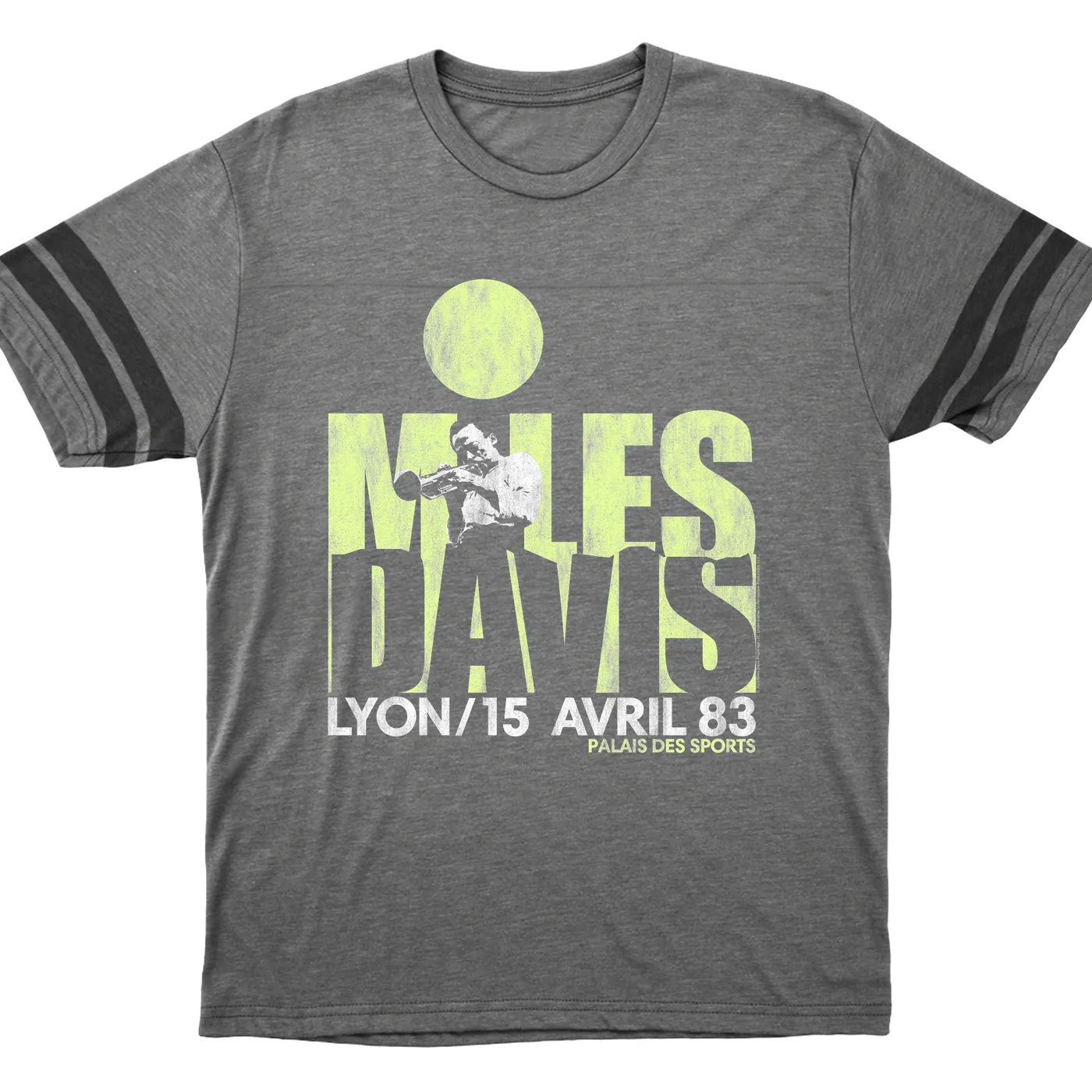 Miles Davis T-Shirt | Lyon Live Performance 1983 Miles Davis Football Shirt