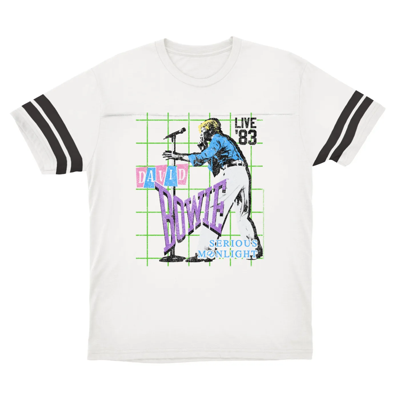 David Bowie T-Shirt | LIVE In 1983 Serious Moonlight (Merchbar Exclusive) David Bowie Football Shirt