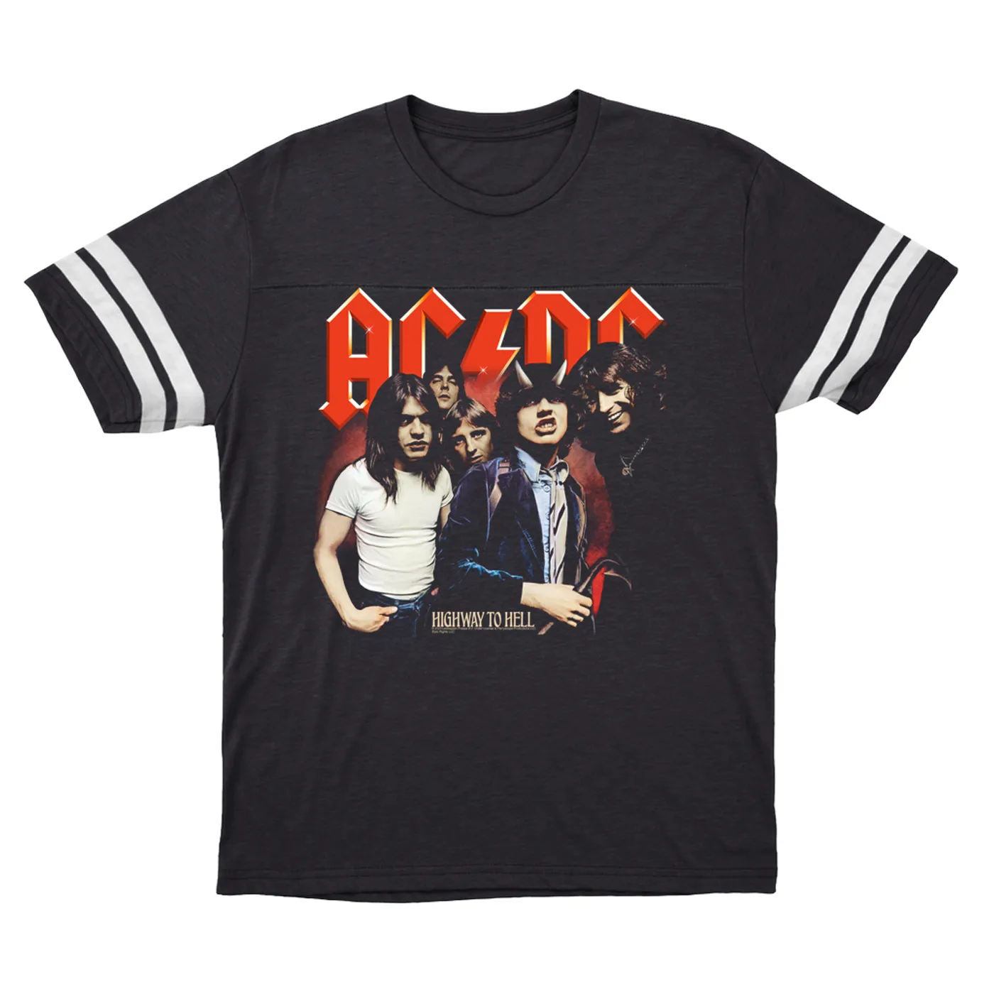 AC/DC T-Shirt | Highway To Hell Album Group Image ACDC Football Shirt