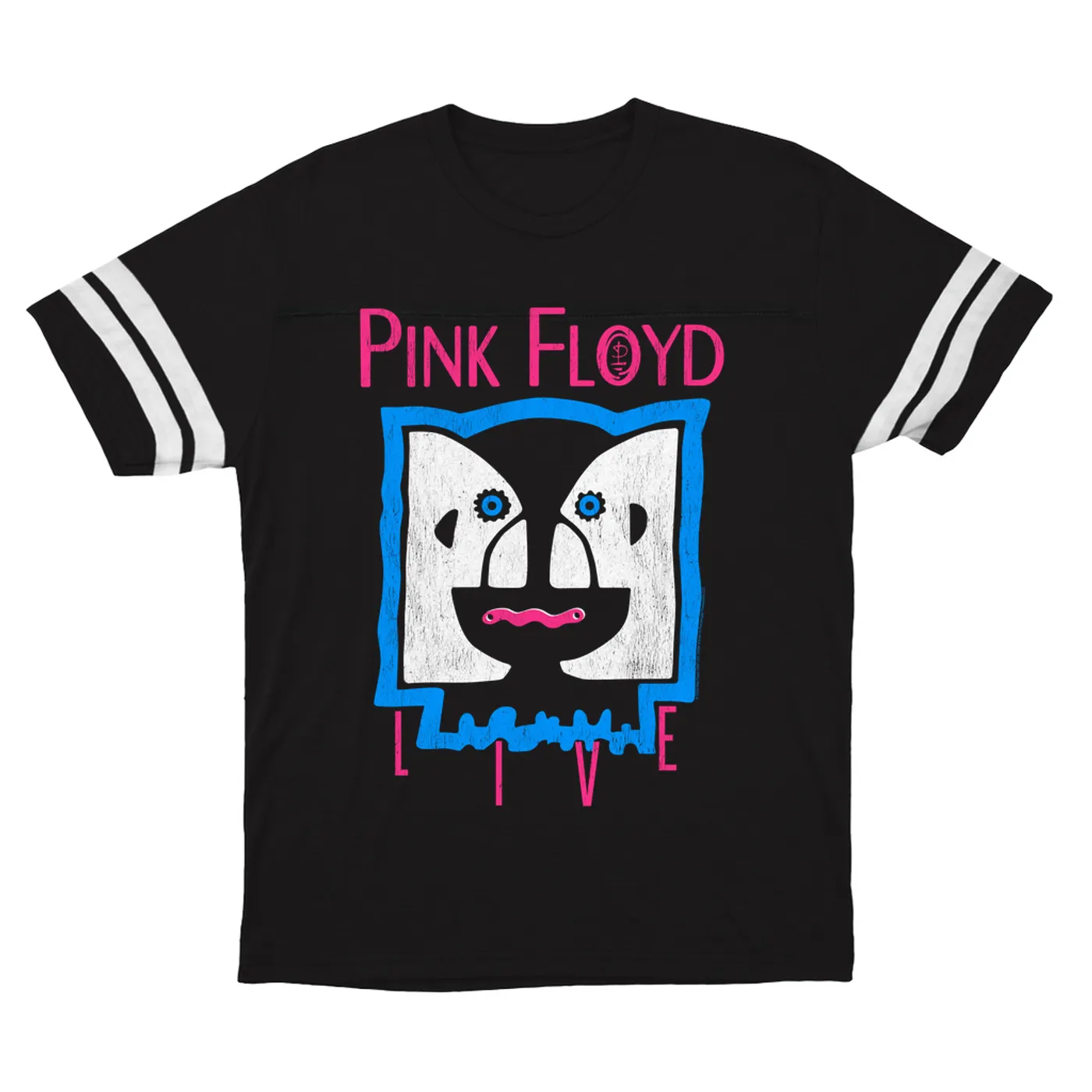 Pink Floyd T-Shirt | Division Bell LIVE Distressed Pink Floyd Football Shirt