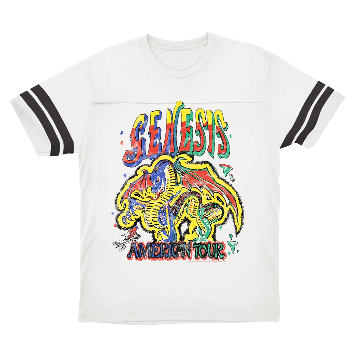 Genesis T-Shirt | Retro American Tour Dragon Genesis Football Shirt