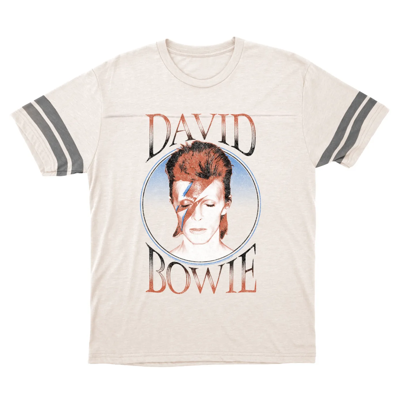 David Bowie T-Shirt | Reissue Aladdin Sane Design Distressed David Bowie Football Shirt