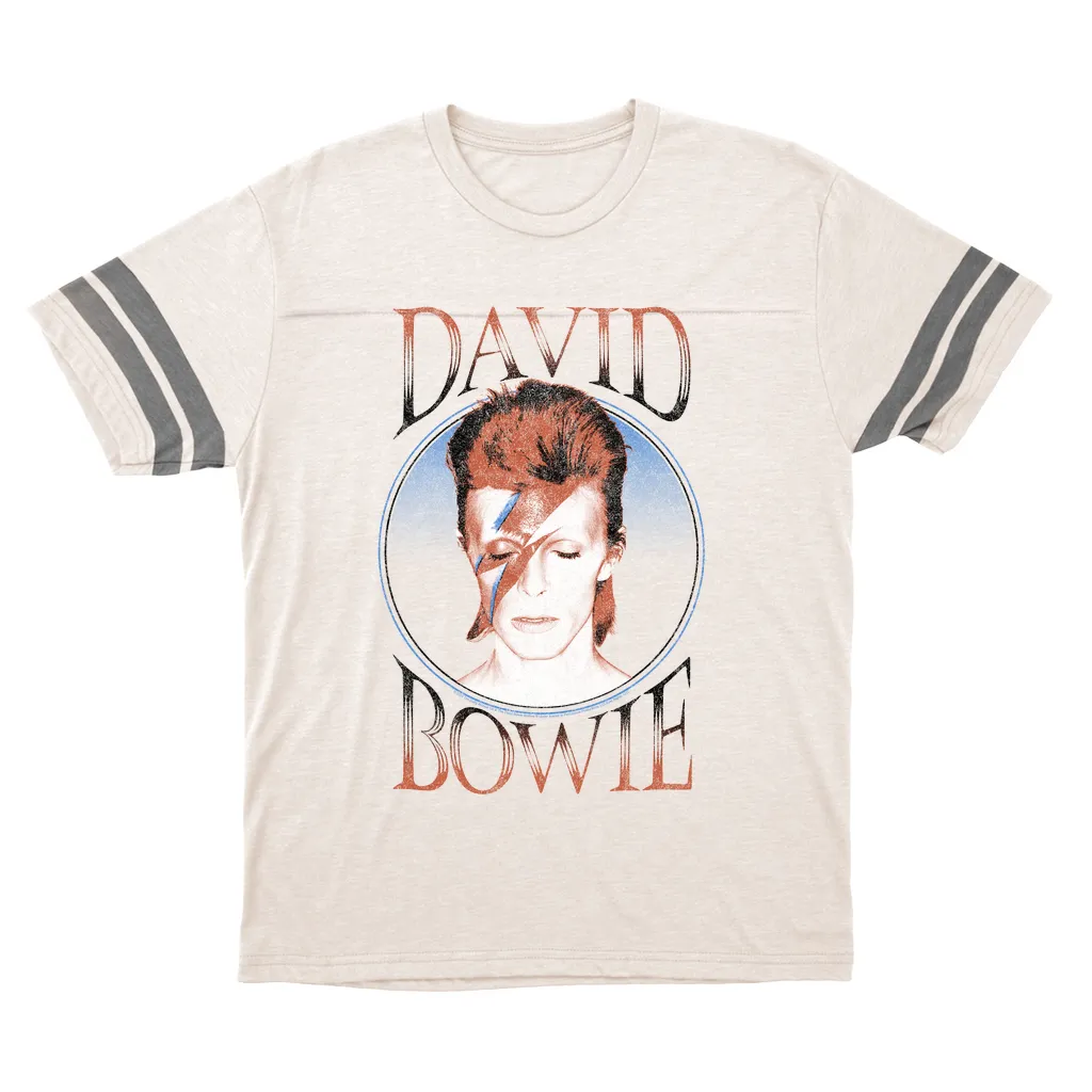 T-Shirt | Reissue Aladdin Sane Design Distressed Football Shirt