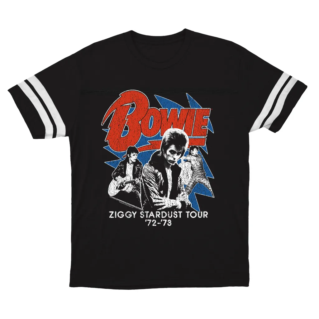 T-Shirt | Diamond Dogs Tour 1974 Distressed Football Shirt