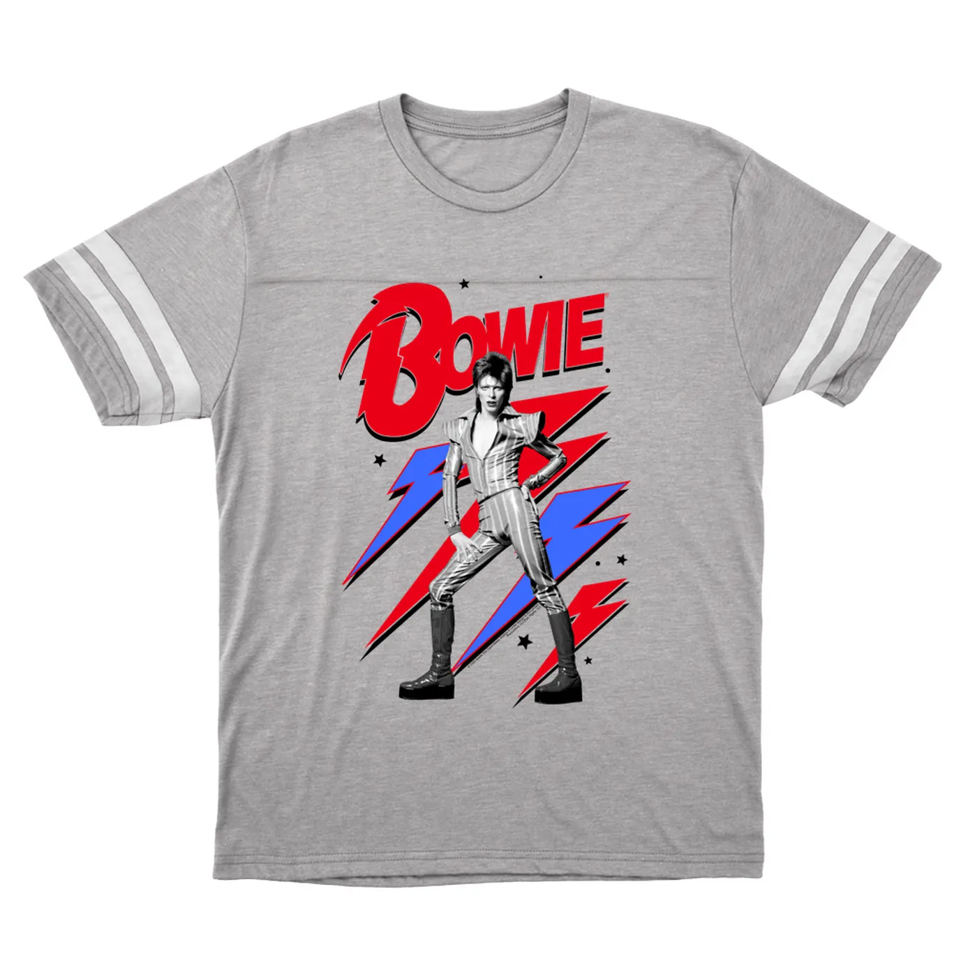 David Bowie T-Shirt | Bolts, Stars and Ziggy Stardust David Bowie Football Shirt