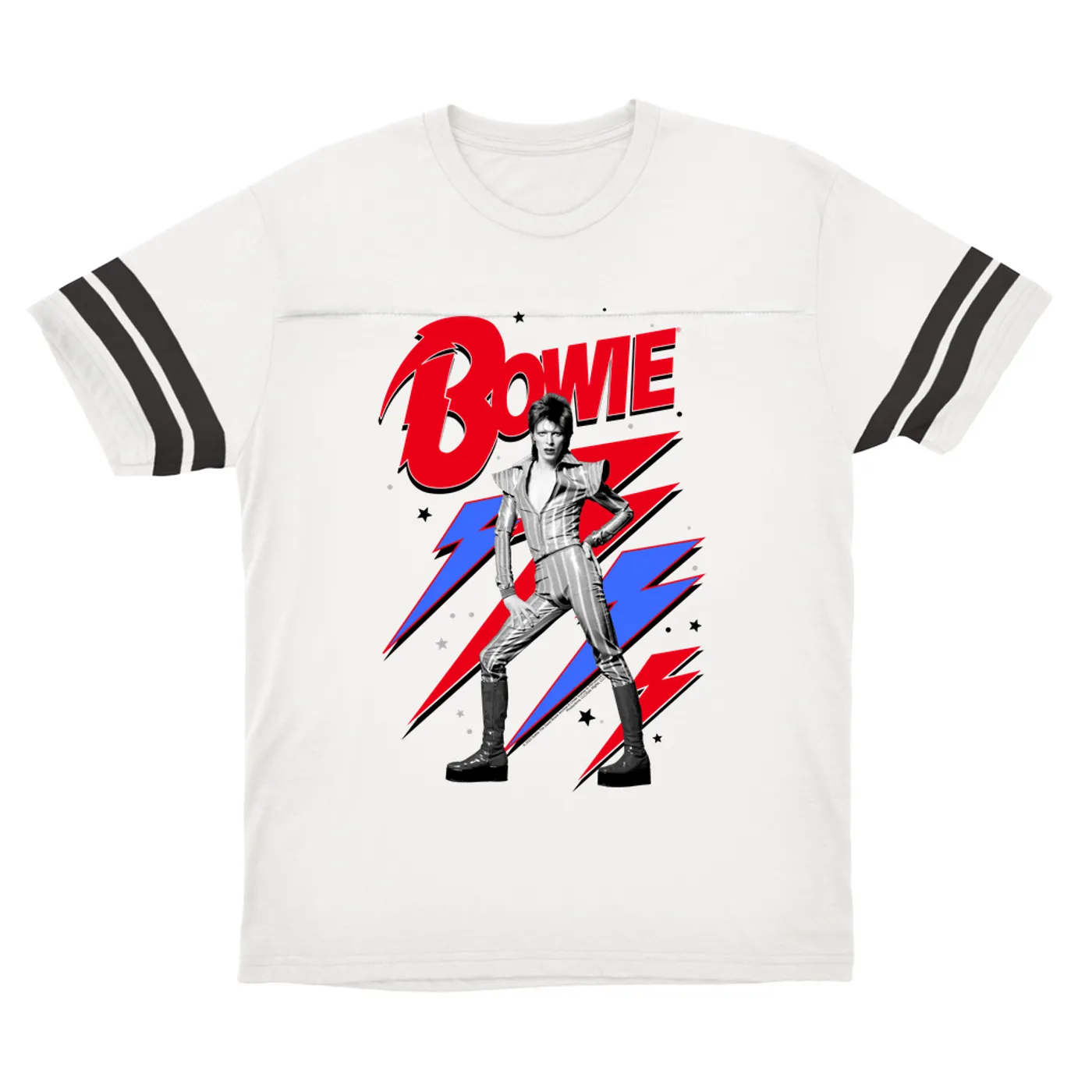 David Bowie T-Shirt | Bolts, Stars and Ziggy Stardust David Bowie Football Shirt