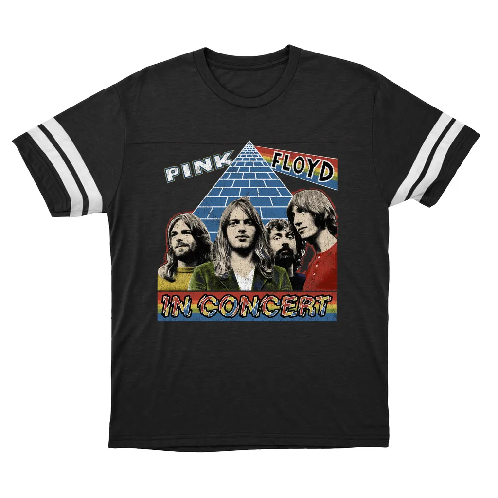 T-Shirt | Dark Side Of The Moon In Concert Distressed Football Shirt