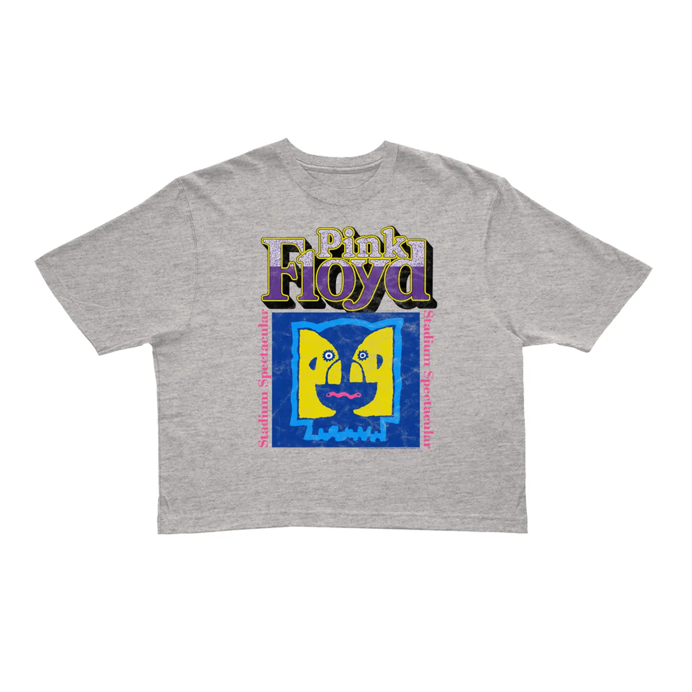 Pink Floyd Ladies' Crop Tee | Division Bell Stadium Spectacular Pink Floyd Crop T-shirt