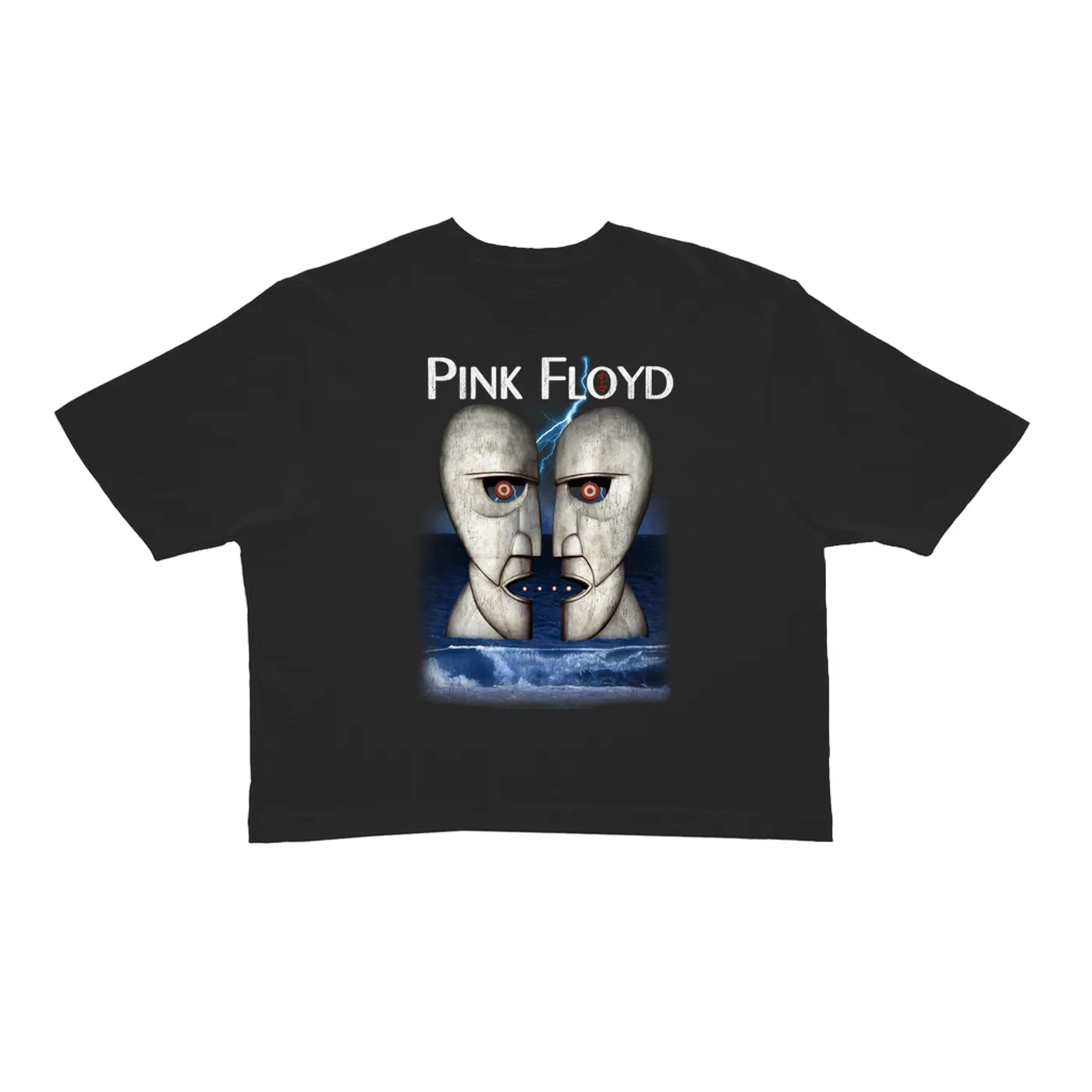 Pink Floyd Ladies' Crop Tee | Division Bell Lightning Storm Pink Floyd Crop T-shirt