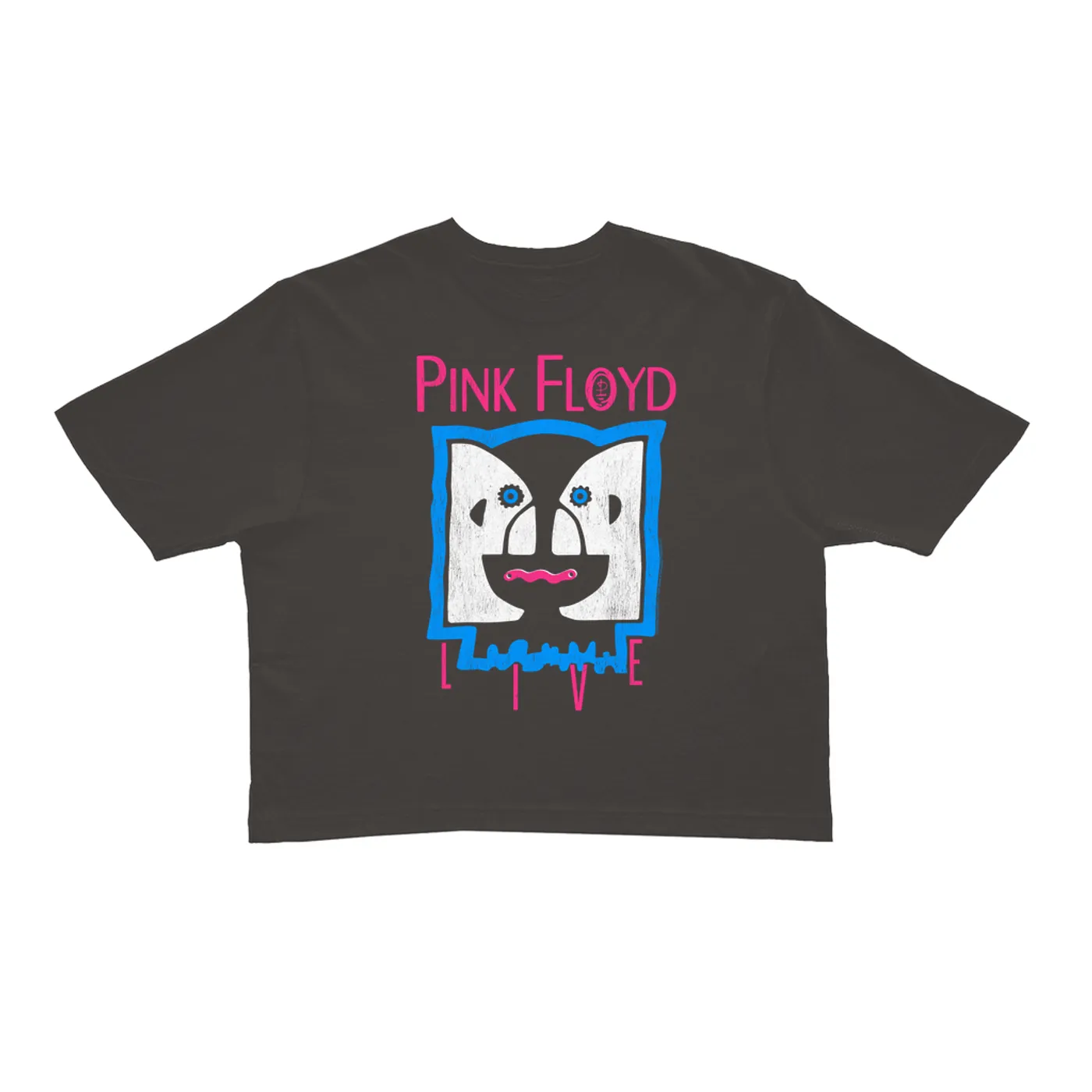 Pink Floyd Ladies' Crop Tee | Division Bell LIVE Distressed Pink Floyd Crop T-shirt