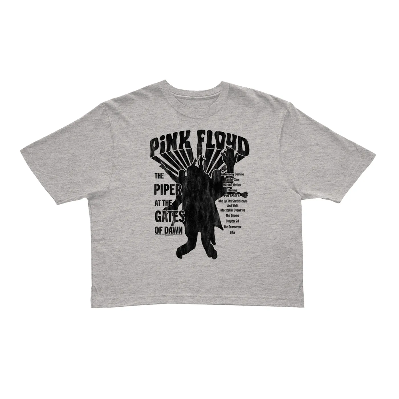Pink Floyd Ladies' Crop Tee | The Piper At The Gates Of Dawn Promotion Image Pink Floyd Crop T-shirt