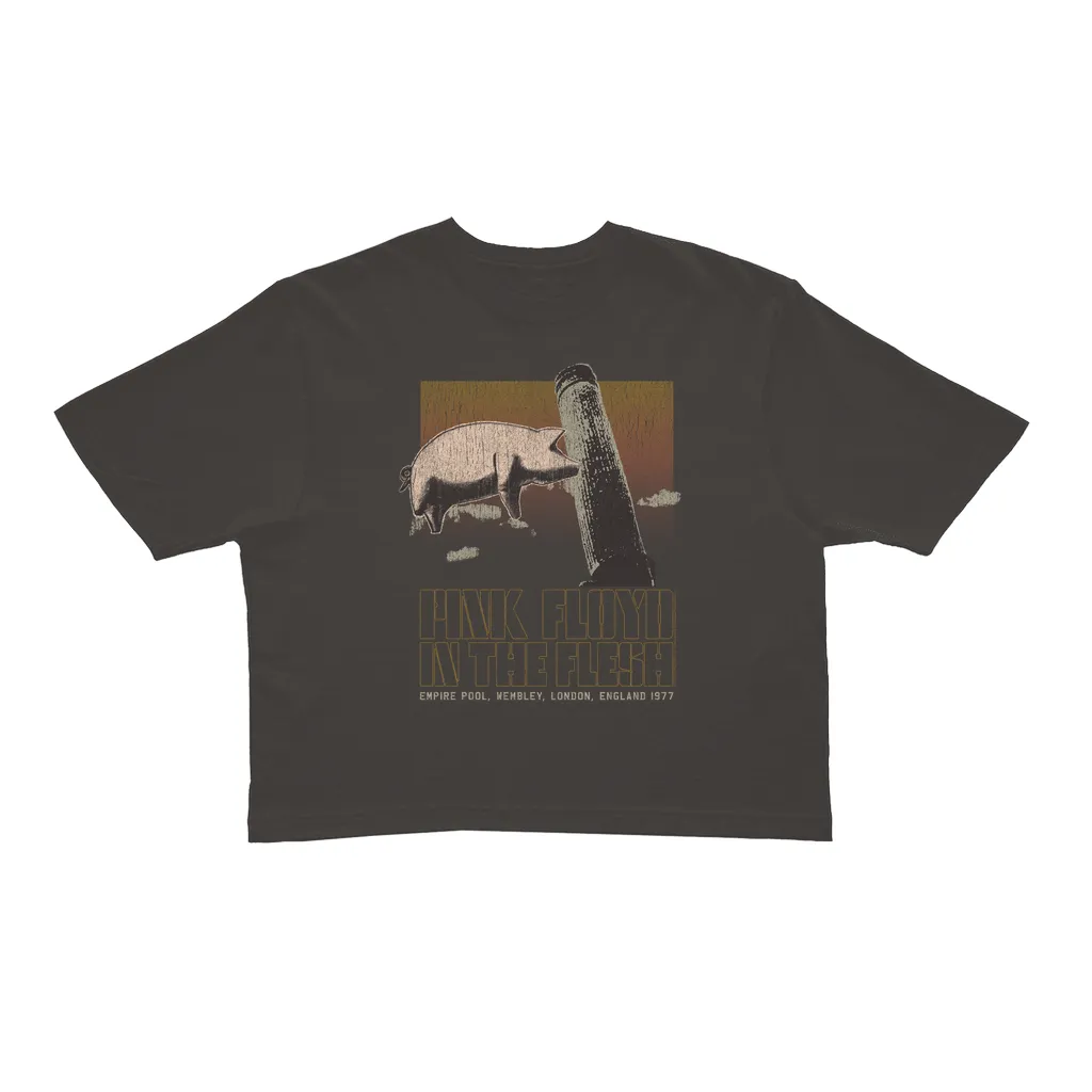 Ladies' Crop Tee | In The Flesh London England 1977 Distressed Crop T-shirt