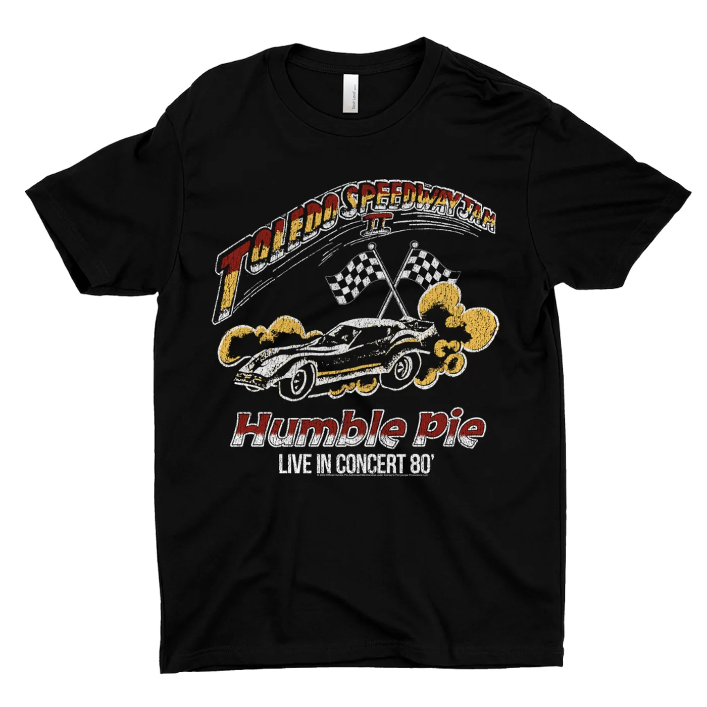 Humble Pie T-Shirt | Toledo Speedway Jam II 1980 Distressed (Merchbar Exclusive) Humble Pie Shirt