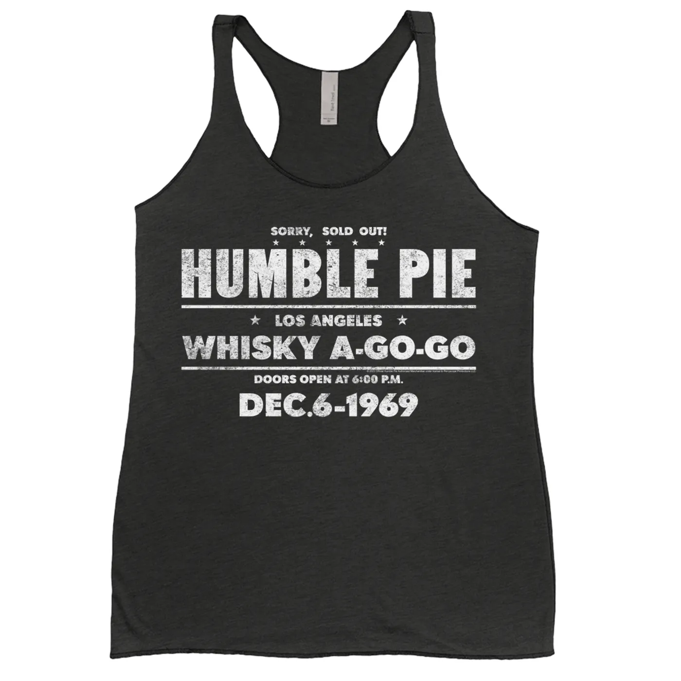 Humble Pie Ladies' Tank Top | Sold Out! Whisky A Go Go 1969 Distressed (Merchbar Exclusive) Humble Pie Shirt