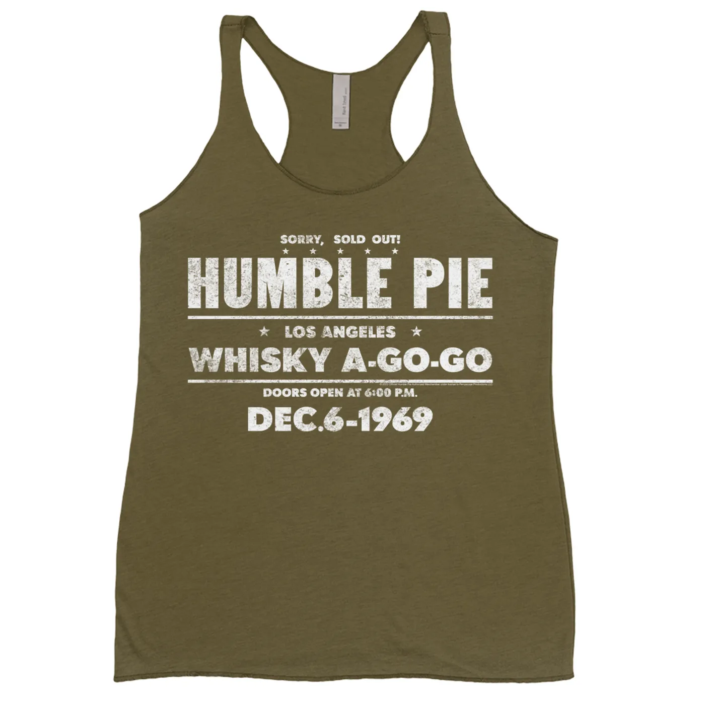 Humble Pie Ladies' Tank Top | Sold Out! Whisky A Go Go 1969 Distressed (Merchbar Exclusive) Humble Pie Shirt
