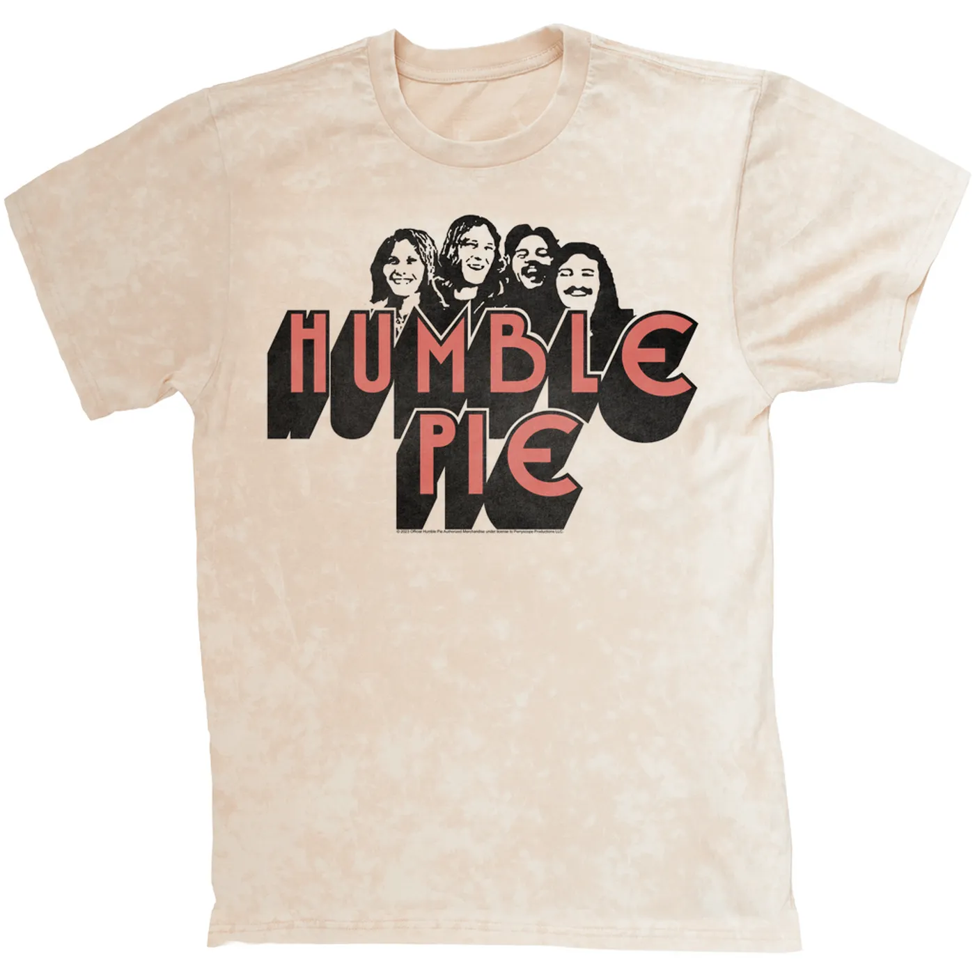 Humble Pie T-shirt | Group Image Poster Design Humble Pie Mineral Wash Shirt