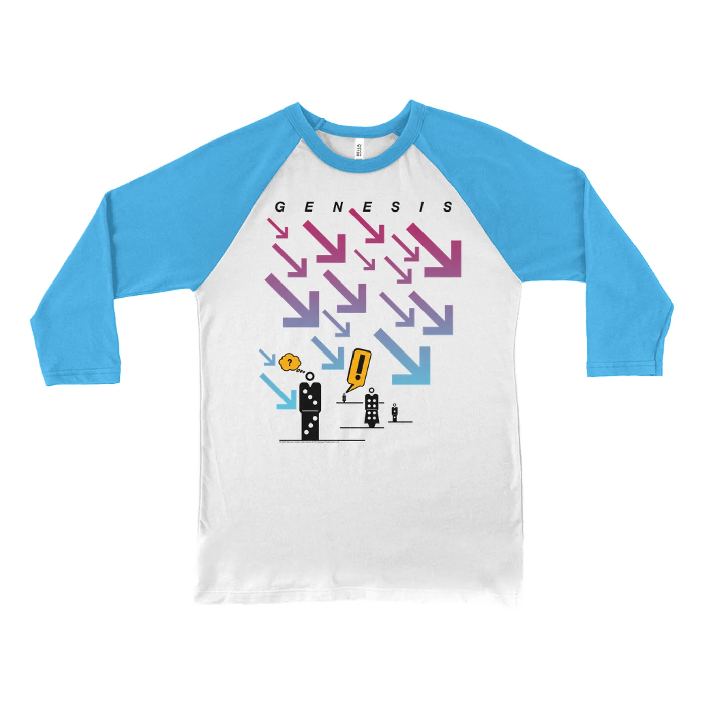 Genesis 3/4 Sleeve Baseball Tee | Live In Concert 1986 Tour Genesis Shirt
