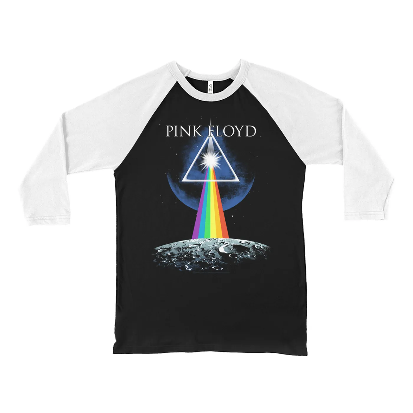 Pink Floyd 3/4 Sleeve Baseball Tee | Dark Side Of The Moon Universe Image Pink Floyd Shirt