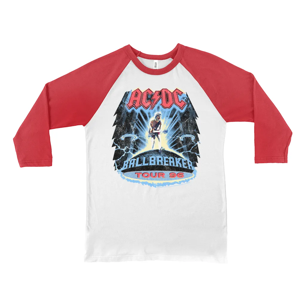 3/4 Sleeve Baseball Tee | Ballbreaker Tour '96 Distressed Shirt