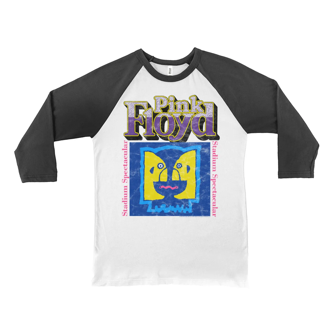Pink Floyd 3/4 Sleeve Baseball Tee | Division Bell Stadium Spectacular Pink Floyd Shirt