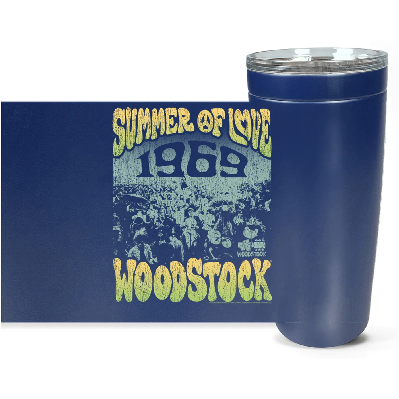 Woodstock Viking Tumbler | 1969 Summer Of Love Distressed Woodstock Tumbler