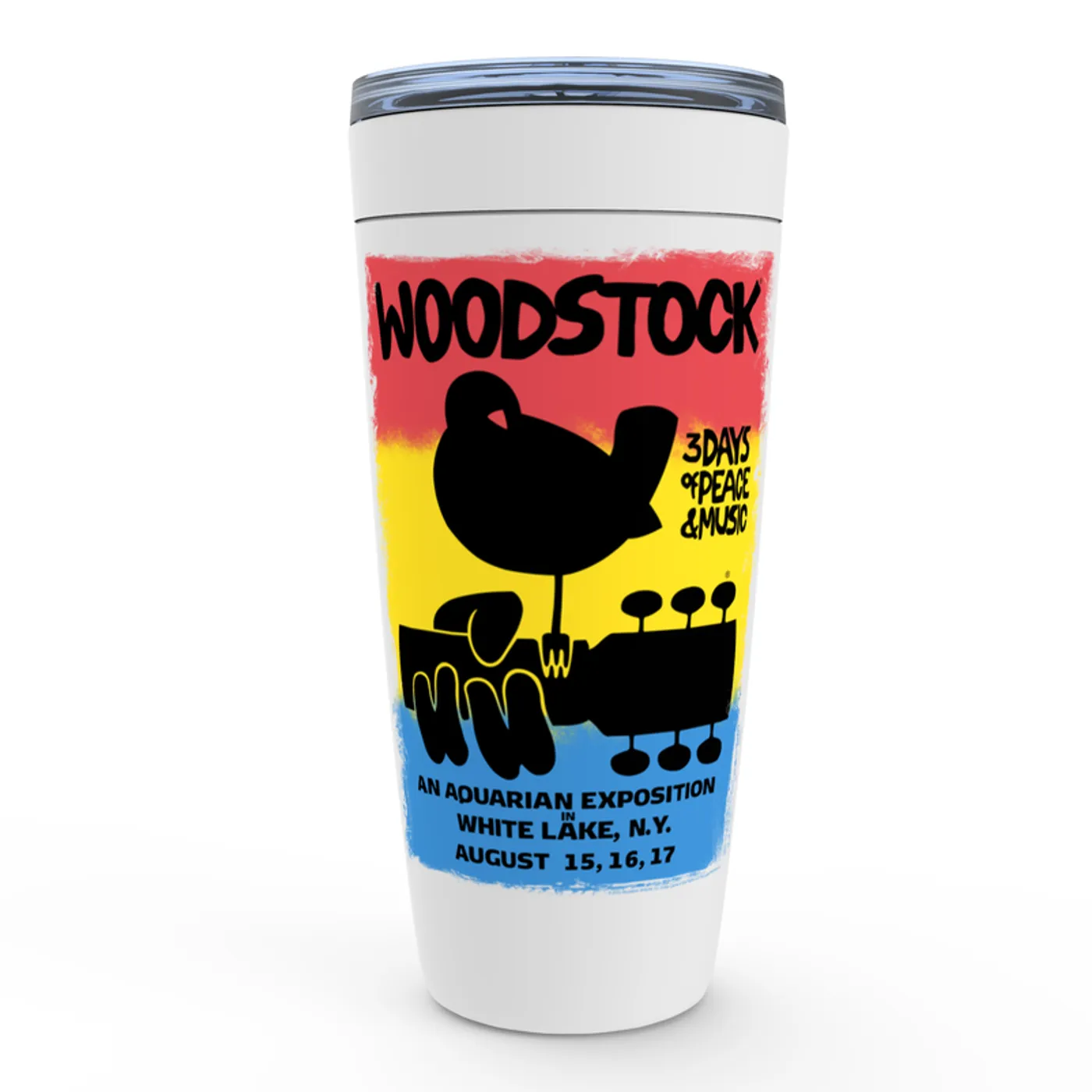 Woodstock Viking Tumbler | Colorful Ombre Festival Poster Image Woodstock Tumbler