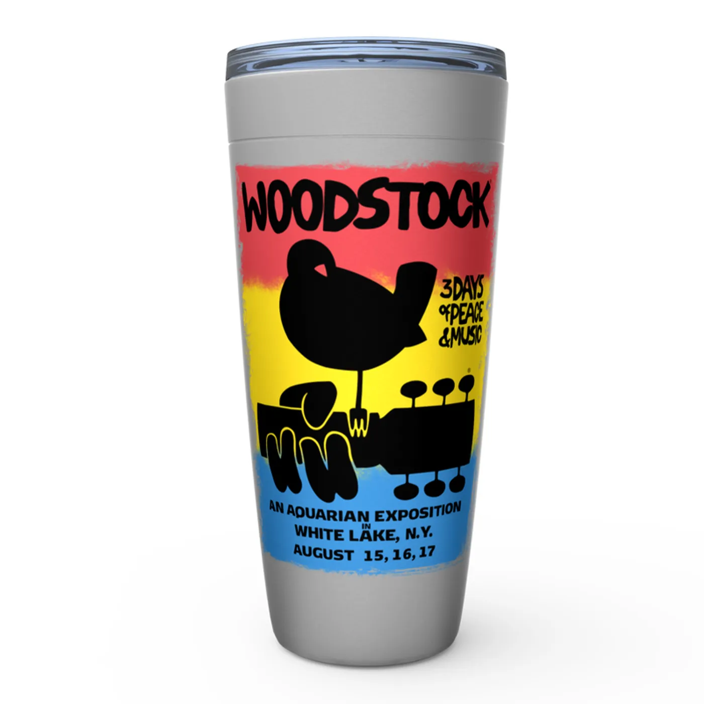Woodstock Viking Tumbler | Colorful Ombre Festival Poster Image Woodstock Tumbler