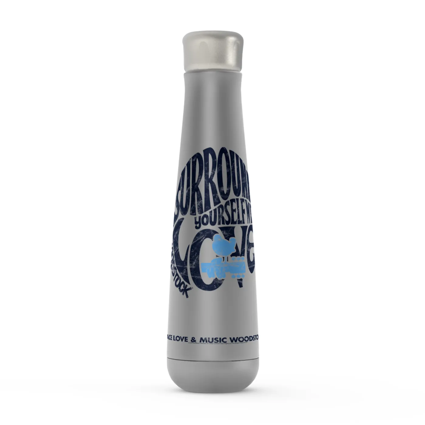 Woodstock Peristyle Water Bottle | Surround Yourself With Love Distressed Woodstock Water Bottle
