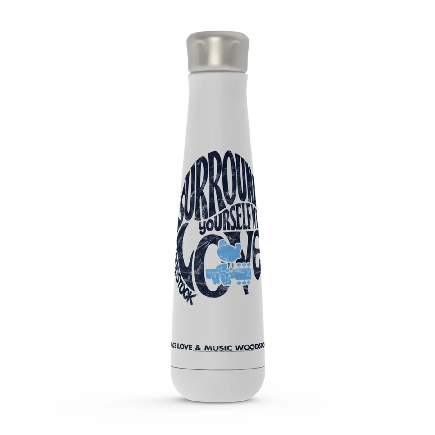 Woodstock Peristyle Water Bottle | Surround Yourself With Love Distressed Woodstock Water Bottle