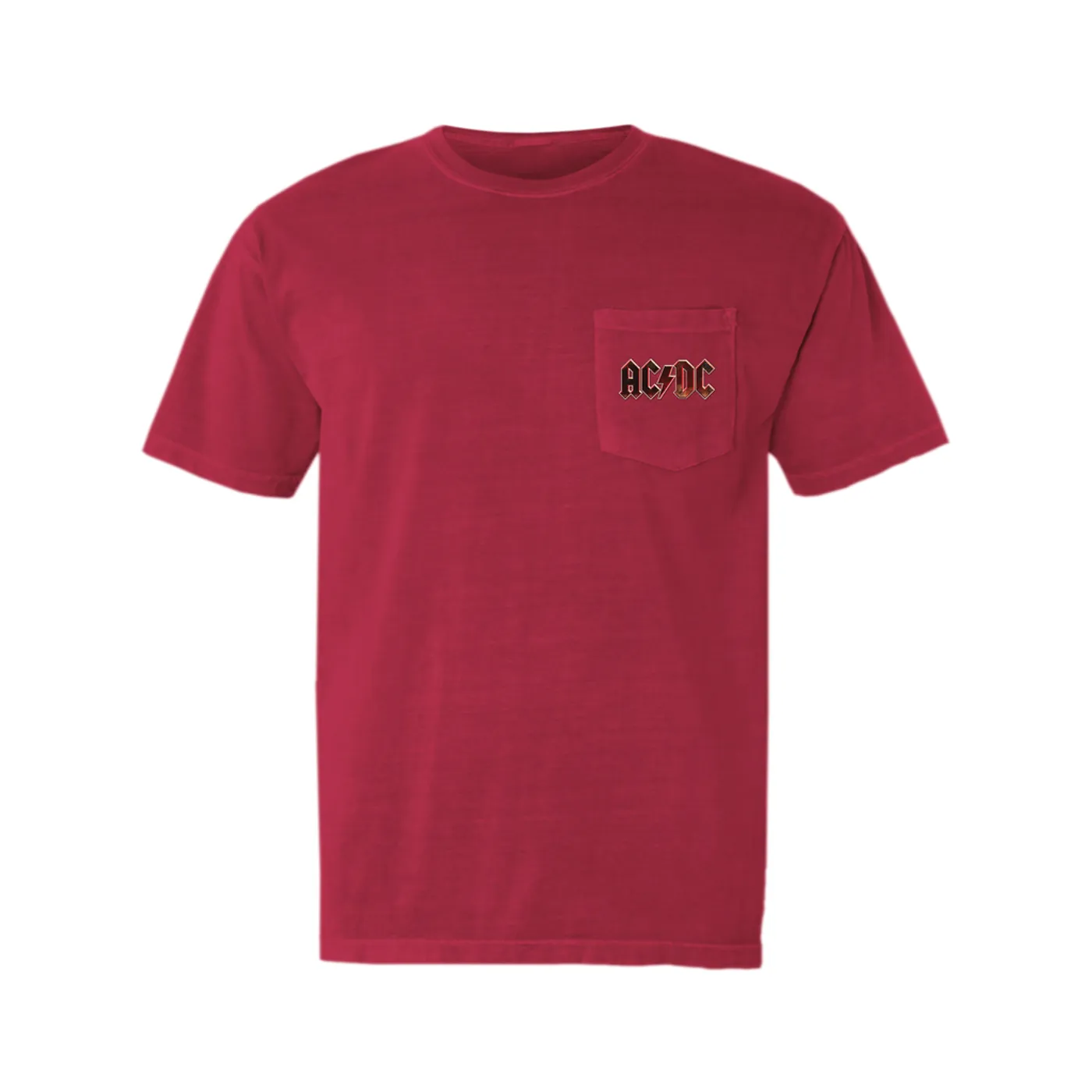 AC/DC T-Shirt | Live At River Plate Metallic Logo ACDC Pocket T-shirt