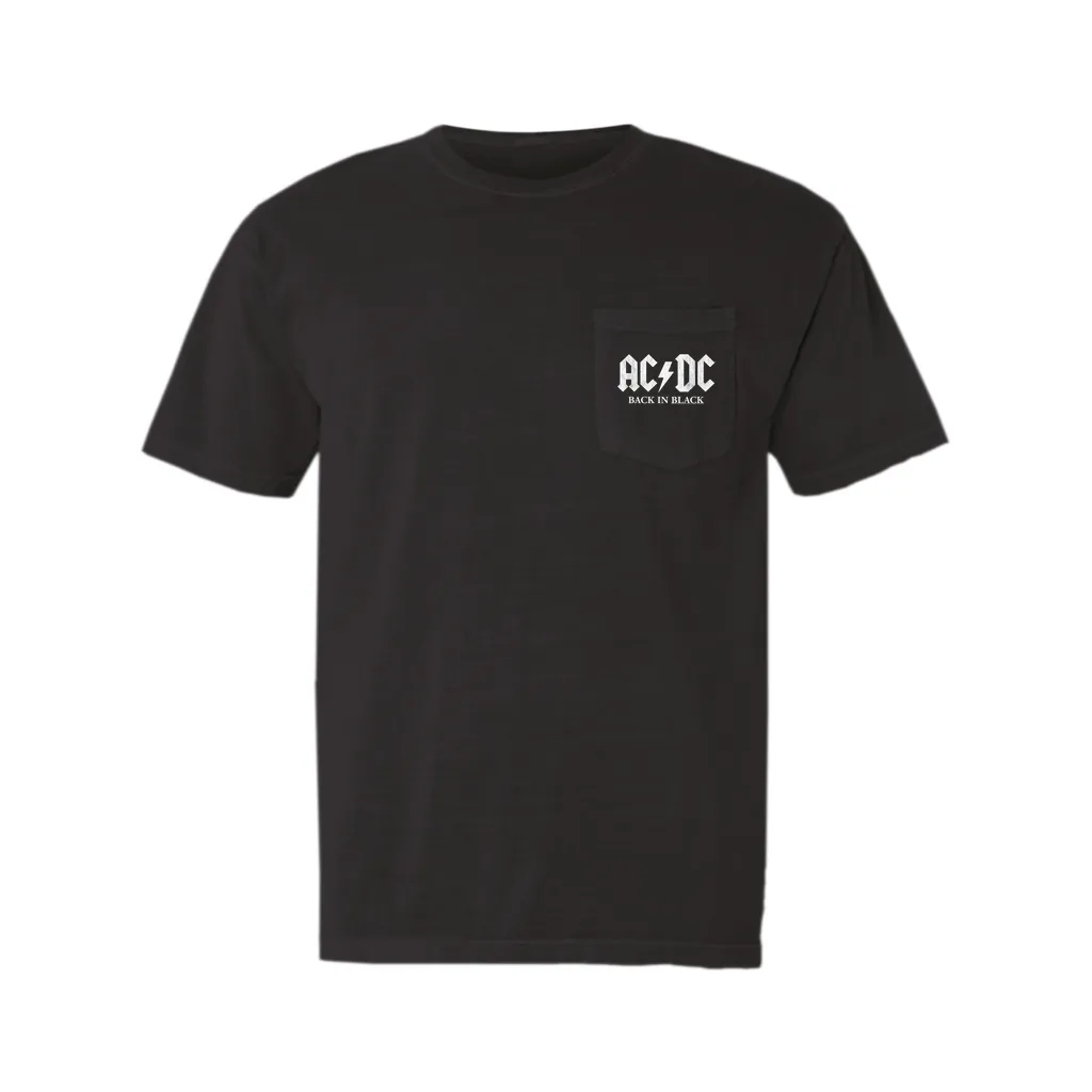 T-Shirt | Back In Black US White Design (Equineop Exclusive) Pocket T-shirt