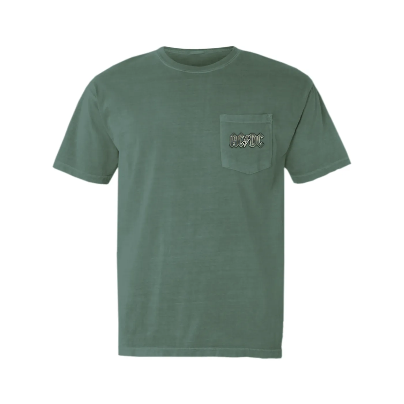 ACDC T-Shirt | AC/DC Metal Metallic Logo ACDC Pocket T-shirt
