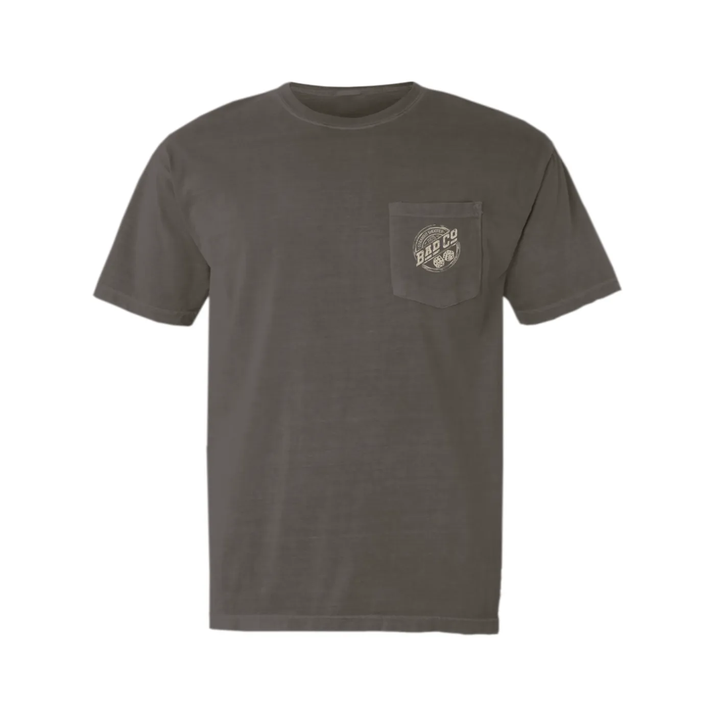 Bad Company T-Shirt | Straight Shooter 1975 Distressed Bad Company Pocket T-shirt