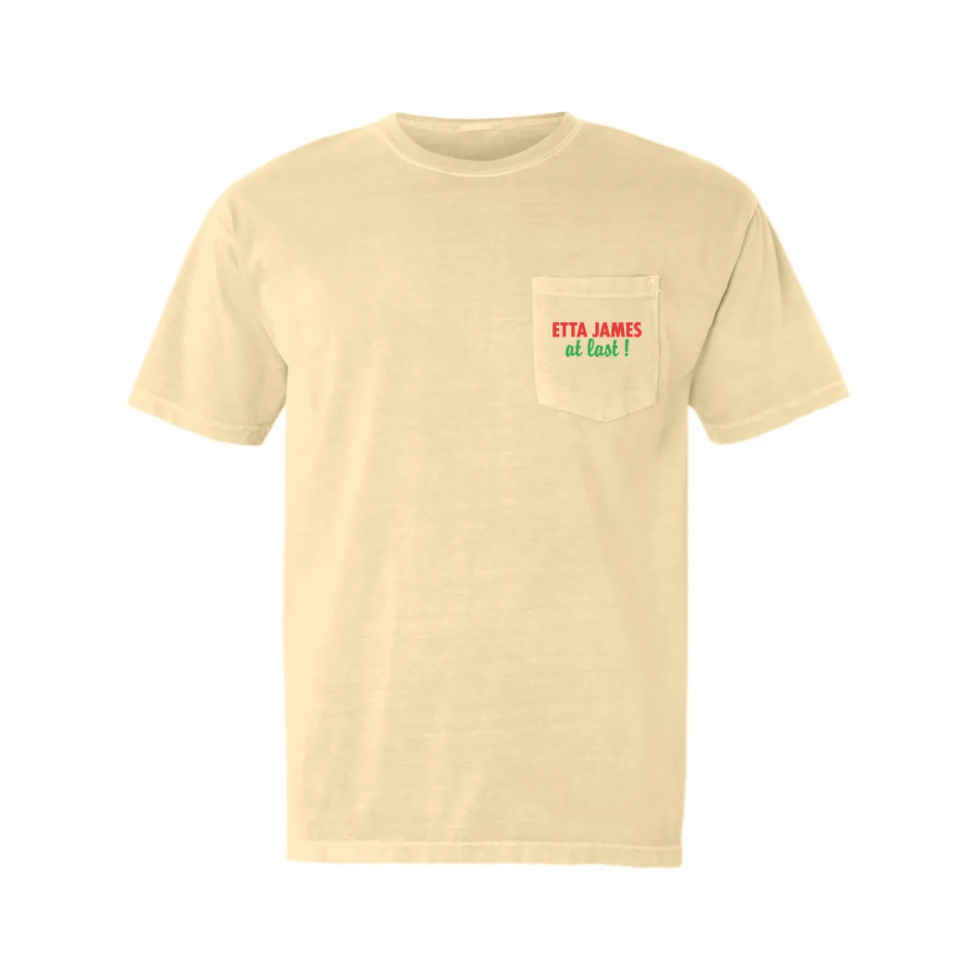 Etta James T-Shirt | At Last Album Logo Etta James Pocket T-shirt