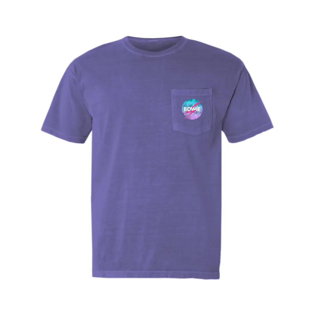 T-Shirt | Pastel Bowie NASA Inspired Logo (Equineop Exclusive) Pocket T-shirt
